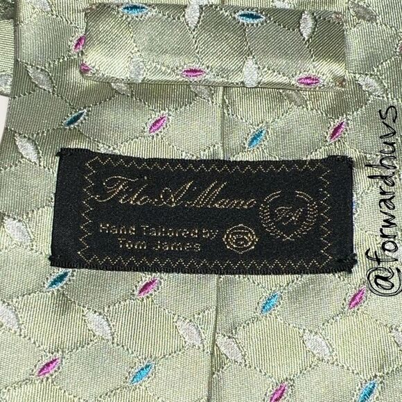 Filo A’Mano Hand-Tailored Necktie by Tom James – Made in the USA - Picture 4 of 8